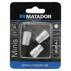 Matador Steckschlüsseleinsatz-Set Innensechskant, 4mm, 5mm, 6mm