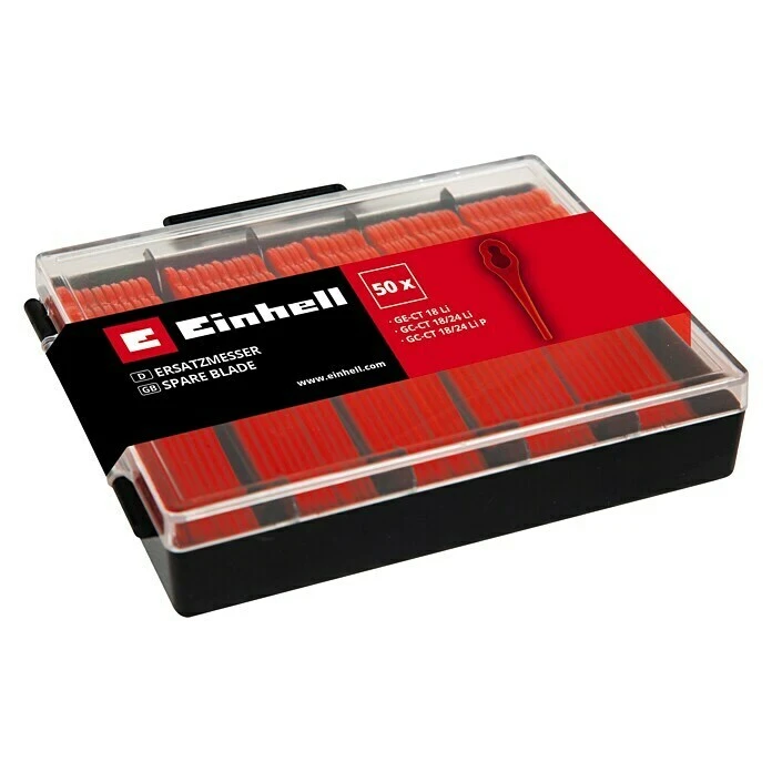 Einhell Ersatzmesser-Set Passend Für: GE-CT 18 Li, GC-CT 18/14 Li, GC-CT 18/14 Li P, Inhalt: 50 Stk. 3 Einhell Ersatzmesser-Set Passend Für: GE-CT 18 Li, GC-CT 18/14 Li, GC-CT 18/14 Li P, Inhalt: 50 Stk.