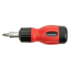 Alpha Tools Mini-Schraubendreher-Set Farbe: Schwarz/Rot