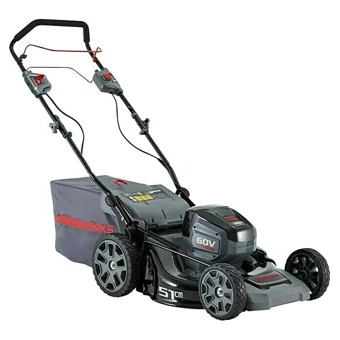 Powerworks Akku-Rasenmäher PD60LM51SPK4 60 V, Li-Ionen, 4 Ah, 1 Akku, Schnittbreite: 51 Cm 3 Powerworks Akku-Rasenmäher PD60LM51SPK4 60 V, Li-Ionen, 4 Ah, 1 Akku, Schnittbreite: 51 Cm