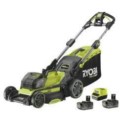 Ryobi ONE+ Akku-Rasenmäher RY18LMX40B-240 18 V, 2 Akkus, 4 Ah, Schnittbreite: 40 Cm