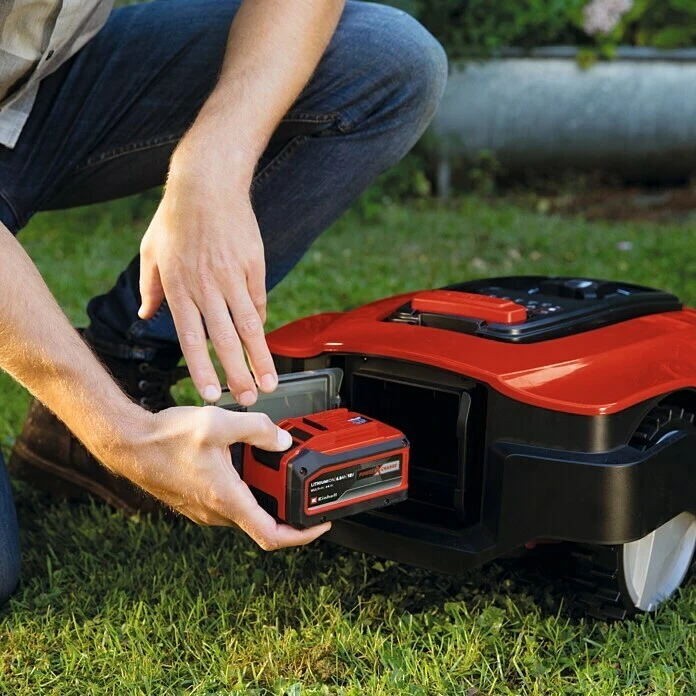 Einhell Power X-Change Mähroboter - Inkl. Gratis Rasentrimmer 18 V, 2,5 Ah, Max. Flächenempfehlung: 500 M² 6 Einhell Power X-Change Mähroboter - Inkl. Gratis Rasentrimmer 18 V, 2,5 Ah, Max. Flächenempfehlung: 500 M² – Bild 4
