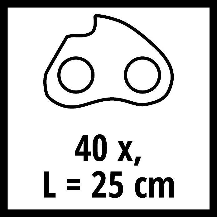 Einhell Power X-Change Sägekette Passend Für: Alle Einhell Kettensägen, Treibglieder: 40 Stk. 4 Einhell Power X-Change Sägekette Passend Für: Alle Einhell Kettensägen, Treibglieder: 40 Stk. – Bild 2