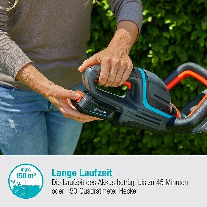 Gardena ComfortCut Akku-Heckenschere 50/18V P4A 18 V, 1 Akku, Schwertlänge: 50 Cm 5 Gardena ComfortCut Akku-Heckenschere 50/18V P4A 18 V, 1 Akku, Schwertlänge: 50 Cm – Bild 3