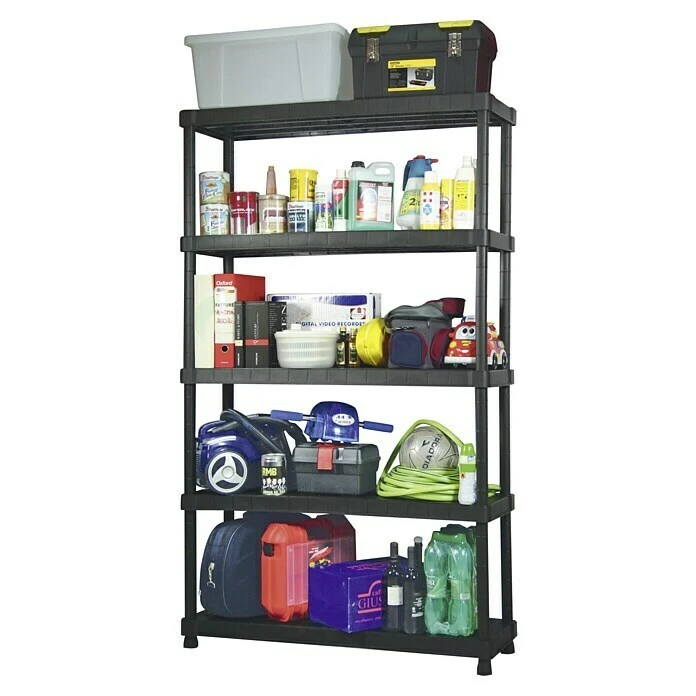 Regalux Kunststoffregal XL 40 X 120 X 187 Cm, Traglast: 70 Kg/Boden 3 Regalux Kunststoffregal XL 40 X 120 X 187 Cm, Traglast: 70 Kg/Boden – Bild 2