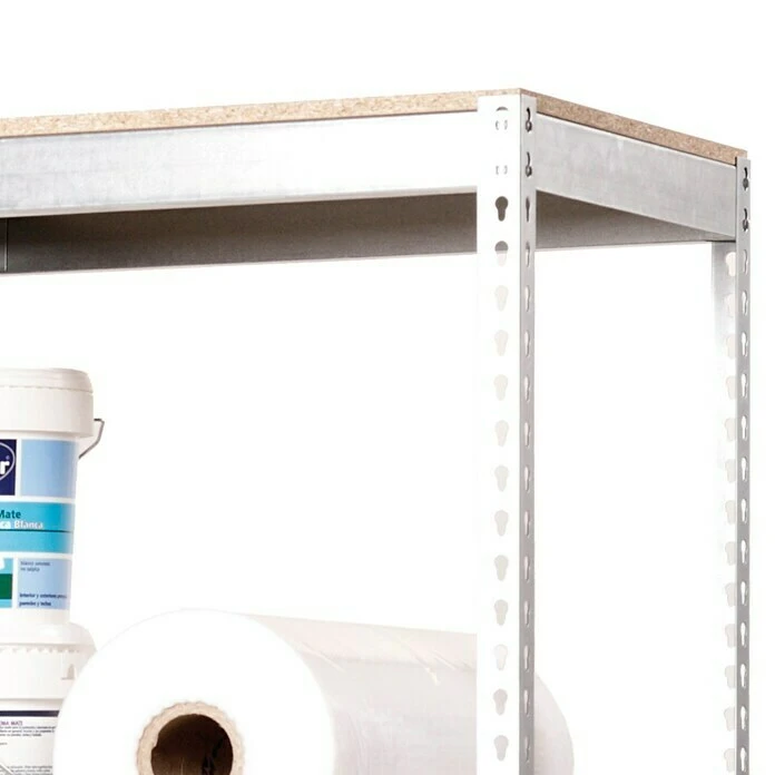 Simonrack Simonforte Metall-Schwerlastregal L X B X H: 60 X 180 X 200 Cm, Traglast: 600 Kg/Boden, Anzahl Böden: 4, Silber 5 Simonrack Simonforte Metall-Schwerlastregal L X B X H: 60 X 180 X 200 Cm, Traglast: 600 Kg/Boden, Anzahl Böden: 4, Silber – Bild 3