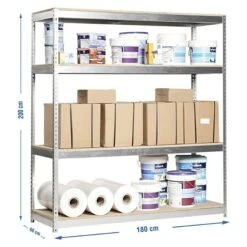 Simonrack Simonforte Metall-Schwerlastregal L X B X H: 60 X 180 X 200 Cm, Traglast: 600 Kg/Boden, Anzahl Böden: 4, Silber 9 Simonrack Simonforte Metall-Schwerlastregal L X B X H: 60 X 180 X 200 Cm, Traglast: 600 Kg/Boden, Anzahl Böden: 4, Silber -Heimwerkzeuge erkäufe 2024 12 4076