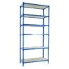 Simonrack Maderclick Metallregal Mega Plus L X B X H: 50 X 120 X 250 Cm, Traglast: 150 Kg/Boden, Anzahl Böden: 6 Stk., Stecken, Blau