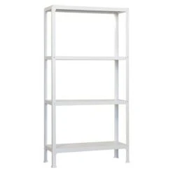 Simonrack Homeclick Metallregal Mini L X B X H: 30 X 80 X 160 Cm, Traglast: 150 Kg/Boden, Anzahl Böden: 4 Stk., Weiß