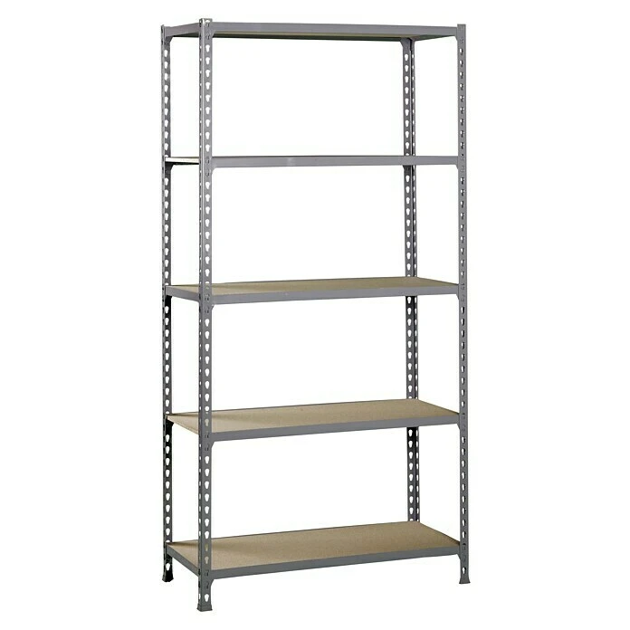 Simonrack Maderclick Metallregal Mini L X B X H: 40 X 80 X 180 Cm, Traglast: 150 Kg/Boden, Anzahl Böden: 5 Stk., Grau 3 Simonrack Maderclick Metallregal Mini L X B X H: 40 X 80 X 180 Cm, Traglast: 150 Kg/Boden, Anzahl Böden: 5 Stk., Grau
