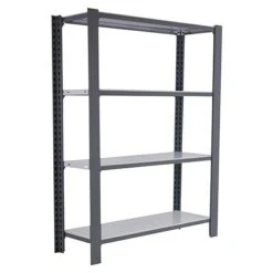 Simonrack Simonoffice Aktenregal Grundelement L X B X H: 30 X 90 X 150 Cm, Traglast: 200 Kg/Boden, Anzahl Böden: 4, Grau