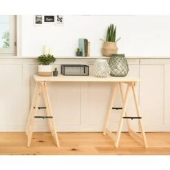 Astigarraga Arbeitstisch Höhe: 76,8 Cm, Kiefer, Natur -Heimwerkzeuge erkäufe 2024 12 4269