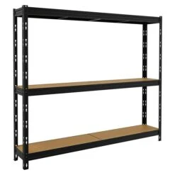 Metall-Schwerlastregal MAXI-POKER L X B X H: 35 X 210 X 180 Cm, Traglast: 300 Kg/Boden, Anzahl Böden: 3 Stk., Stecken