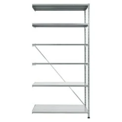 Scholz Metall-Lagerregal Anbauelement Länge: 300 Mm, Breite: 1.010 Mm, Höhe: 2.280 Mm, Traglast: 100 Kg/Boden, Anzahl Böden: 6 Stk.