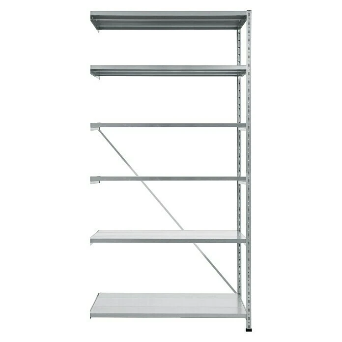 Scholz Metall-Lagerregal Anbauelement Länge: 300 Mm, Breite: 1.010 Mm, Höhe: 2.280 Mm, Traglast: 100 Kg/Boden, Anzahl Böden: 6 Stk. 3 Scholz Metall-Lagerregal Anbauelement Länge: 300 Mm, Breite: 1.010 Mm, Höhe: 2.280 Mm, Traglast: 100 Kg/Boden, Anzahl Böden: 6 Stk.