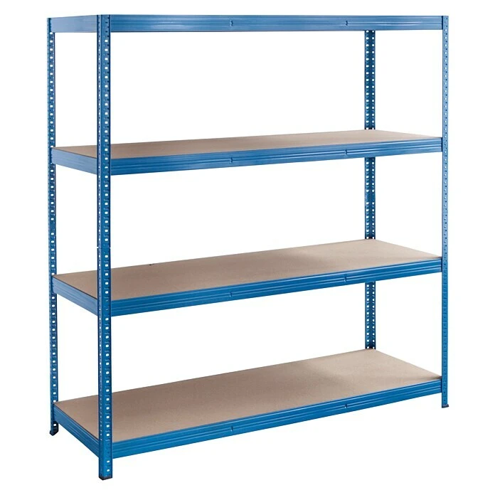 Regalux Metall-Schwerlastregal XXL L X B X H: 60 X 160 X 185 Cm, Traglast: 350 Kg/Boden, Anzahl Böden: 4 Stk., Stecken, Blau 3 Regalux Metall-Schwerlastregal XXL L X B X H: 60 X 160 X 185 Cm, Traglast: 350 Kg/Boden, Anzahl Böden: 4 Stk., Stecken, Blau