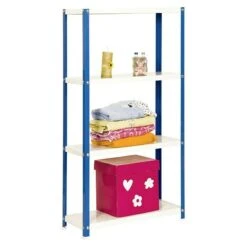 Simonrack Homeclassic Metallregal L X B X H: 30 X 80 X 160 Cm, Traglast: 100 Kg/Boden, Anzahl Böden: 4 Stk., Schrauben, Blau -Heimwerkzeuge erkäufe 2024 12 4341
