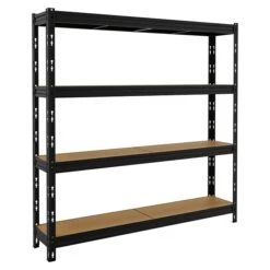 Metall-Schwerlastregal MAXI-POKER L X B X H: 35 X 180 X 180 Cm, Traglast: 300 Kg/Boden, Anzahl Böden: 4 Stk., Stecken