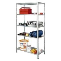 Regalux Metallregal L X B X H: 45 X 100 X 188 Cm, Traglast: 65 Kg/Boden, Silber -Heimwerkzeuge erkäufe 2024 12 4354