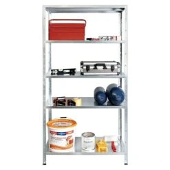 Regalux Metallregal L X B X H: 45 X 100 X 188 Cm, Traglast: 65 Kg/Boden, Silber -Heimwerkzeuge erkäufe 2024 12 4355