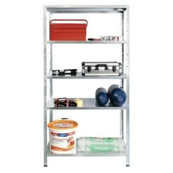 Regalux Metallregal L X B X H: 45 X 100 X 188 Cm, Traglast: 65 Kg/Boden, Silber -Heimwerkzeuge erkäufe 2024 12 4356