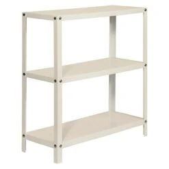 Simonrack Homeclassic Metallregal L X B X H: 30 X 100 X 90 Cm, Traglast: 100 Kg/Boden, Anzahl Böden: 3 Stk., Schrauben, Weiß