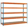 Simonrack Ecoforte Metall-Schwerlastregal L X B X H: 45 X 180 X 200 Cm, Traglast: 400 Kg/Boden, Anzahl Böden: 5 Stk., Stecken, Blau/Orange -Heimwerkzeuge erkäufe 2024 12 4381