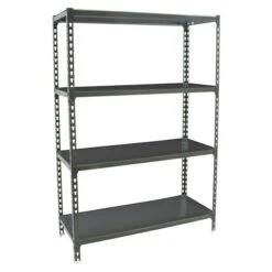 Simonrack Simonclick Metallregal Super Plus L X B X H: 50 X 110 X 150 Cm, Traglast: 180 Kg/Boden, Anzahl Böden: 4 Stk., Stecken, Anthrazit