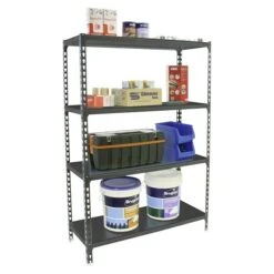 Simonrack Simonclick Metallregal Super Plus L X B X H: 50 X 110 X 150 Cm, Traglast: 180 Kg/Boden, Anzahl Böden: 4 Stk., Stecken, Anthrazit -Heimwerkzeuge erkäufe 2024 12 4396