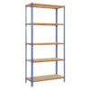 Simonrack Maderclick Metallregal Mini L X B X H: 40 X 80 X 180 Cm, Traglast: 150 Kg/Boden, Anzahl Böden: 5 Stk., Blau/Orange -Heimwerkzeuge erkäufe 2024 12 4398