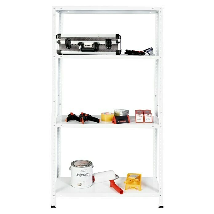 Regalux Metallregal Höhe: 150 Cm, Traglast: 50 Kg/Boden 6 Regalux Metallregal Höhe: 150 Cm, Traglast: 50 Kg/Boden – Bild 4