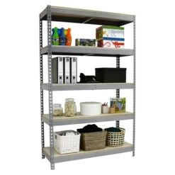 Simonrack Ecoforte Metall-Schwerlastregal L X B X H: 45 X 150 X 250 Cm, Traglast: 400 Kg/Boden, Anzahl Böden: 5 Stk., Stecken, Grau -Heimwerkzeuge erkäufe 2024 12 4455