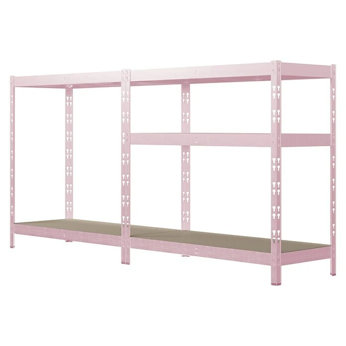 Regalux Metall-Schwerlastregal L X B X H: 40 X 90 X 180 Cm, Traglast: 175 Kg/Boden, Anzahl Böden: 5 Stk., Stecken, Pink 4 Regalux Metall-Schwerlastregal L X B X H: 40 X 90 X 180 Cm, Traglast: 175 Kg/Boden, Anzahl Böden: 5 Stk., Stecken, Pink – Bild 2