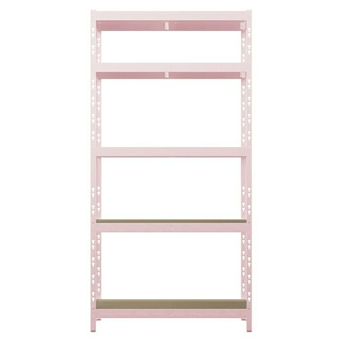 Regalux Metall-Schwerlastregal L X B X H: 40 X 90 X 180 Cm, Traglast: 175 Kg/Boden, Anzahl Böden: 5 Stk., Stecken, Pink 6 Regalux Metall-Schwerlastregal L X B X H: 40 X 90 X 180 Cm, Traglast: 175 Kg/Boden, Anzahl Böden: 5 Stk., Stecken, Pink – Bild 4