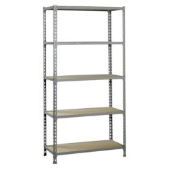 Simonrack Maderclick Metallregal Mega Plus L X B X H: 50 X 120 X 200 Cm, Traglast: 150 Kg/Boden, Anzahl Böden: 5 Stk., Stecken, Grau
