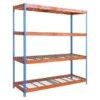 Simonrack Ecoforte Metall-Schwerlastregal Rex L X B X H: 60 X 180 X 250 Cm, Traglast: 400 Kg/Boden, Anzahl Böden: 4 Stk., Blau/Orange -Heimwerkzeuge erkäufe 2024 12 4691