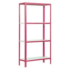 Simonrack Homeclick Metallregal Mini L X B X H: 40 X 80 X 160 Cm, Traglast: 150 Kg/Boden, Anzahl Böden: 4 Stk., Rosa