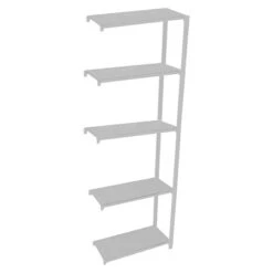 Simonrack Simonoffice Aktenregal Anbauelement L X B X H: 40 X 90 X 210 Cm, Traglast: 200 Kg/Boden, Anzahl Böden: 5, Weiß