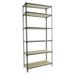 Simonrack Maderclick Metallregal Mega Plus L X B X H: 40 X 120 X 250 Cm, Traglast: 150 Kg/Boden, Anzahl Böden: 6 Stk., Stecken, Anthrazitgrau