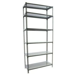 Simonrack Simonclick Metallregal Mini L X B X H: 30 X 80 X 250 Cm, Traglast: 180 Kg/Boden, Anzahl Böden: 6 Stk., Stecken, Anthrazit/Silber