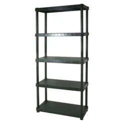 Regalux Kunststoffregal Urano L X B X H: 40 X 90 X 188 Cm, Traglast: 55 Kg/Boden