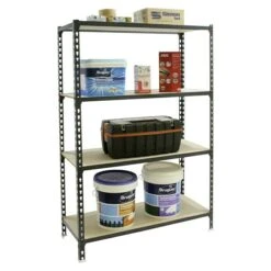 Simonrack Maderclick Metallregal L X B X H: 50 X 90 X 150 Cm, Traglast: 150 Kg/Boden, Anzahl Böden: 4, Stecken, Anthrazitgrau -Heimwerkzeuge erkäufe 2024 12 4807