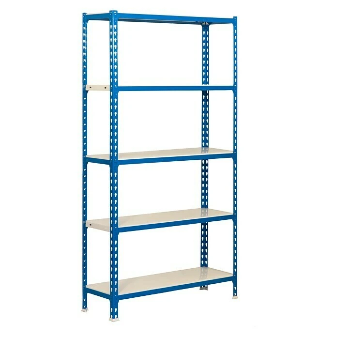 Simonrack Simonclick Metallregal L X B X H: 40 X 90 X 180 Cm, Traglast: 180 Kg/Boden, Anzahl Böden: 5 Stk., Stecken, Blau/Weiß 3 Simonrack Simonclick Metallregal L X B X H: 40 X 90 X 180 Cm, Traglast: 180 Kg/Boden, Anzahl Böden: 5 Stk., Stecken, Blau/Weiß