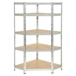 Regalux Metall-Eckregal L X B X H: 40 X 90 X 180 Cm, Traglast: 175 Kg/Boden