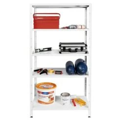 Regalux Metallregal L X B X H: 45 X 100 X 188 Cm, Traglast: 65 Kg/Boden, Weiß -Heimwerkzeuge erkäufe 2024 12 4899