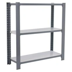 Simonrack Simonoffice Aktenregal Grundelement L X B X H: 40 X 90 X 100 Cm, Traglast: 200 Kg/Boden, Anzahl Böden: 3, Grau
