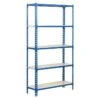 Simonrack Simonclick Metallregal Mini L X B X H: 40 X 80 X 180 Cm, Traglast: 180 Kg/Boden, Anzahl Böden: 5 Stk., Stecken, Blau/Weiß -Heimwerkzeuge erkäufe 2024 12 4913