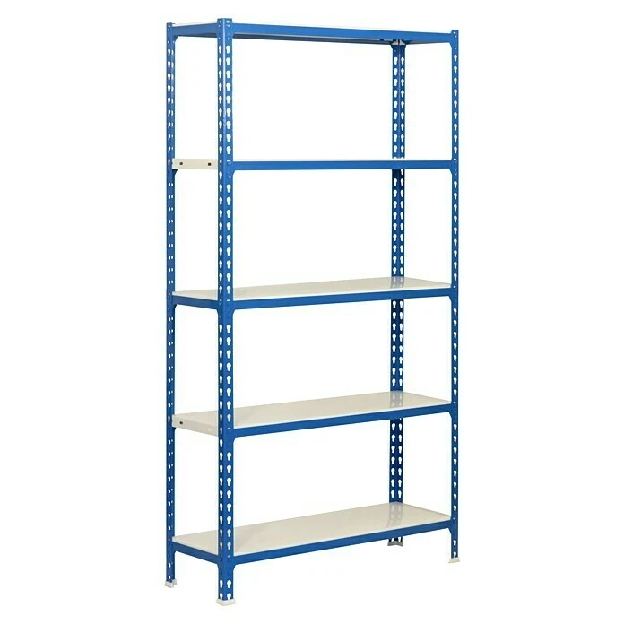 Simonrack Simonclick Metallregal Mini L X B X H: 40 X 80 X 180 Cm, Traglast: 180 Kg/Boden, Anzahl Böden: 5 Stk., Stecken, Blau/Weiß 3 Simonrack Simonclick Metallregal Mini L X B X H: 40 X 80 X 180 Cm, Traglast: 180 Kg/Boden, Anzahl Böden: 5 Stk., Stecken, Blau/Weiß