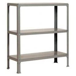Simonrack Homeclick Metallregal Plus L X B X H: 30 X 100 X 90 Cm, Traglast: 150 Kg/Boden, Anzahl Böden: 3 Stk., Stecken, Grau