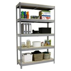 Simonrack Ecoforte Metall-Schwerlastregal L X B X H: 60 X 120 X 200 Cm, Traglast: 400 Kg/Boden, Anzahl Böden: 5 Stk., Stecken, Grau -Heimwerkzeuge erkäufe 2024 12 4941